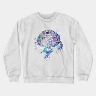 Eye Anatomy Watercolor Crewneck Sweatshirt